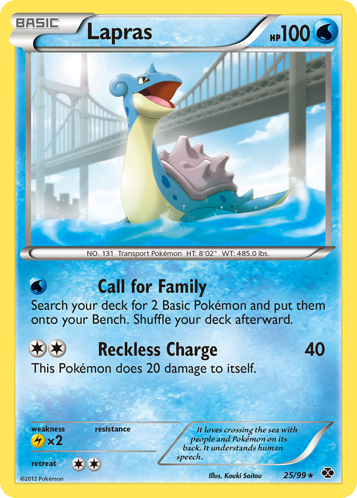 Lapras (25/99) [Black & White: Next Destinies] | Good Games Adelaide SA