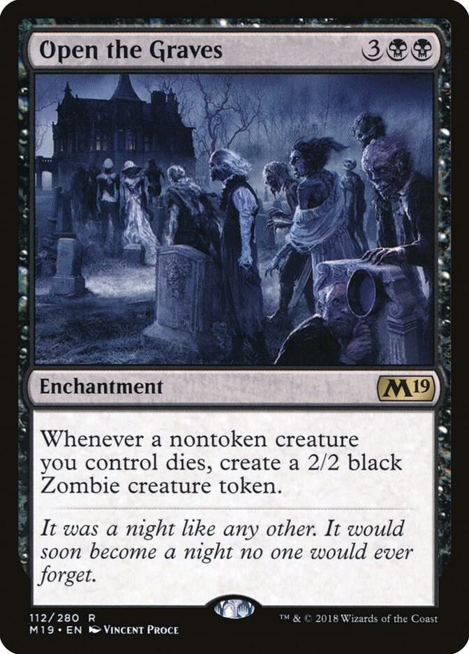 Open the Graves 112 (Core Set 2019)  - Foil | Good Games Adelaide SA