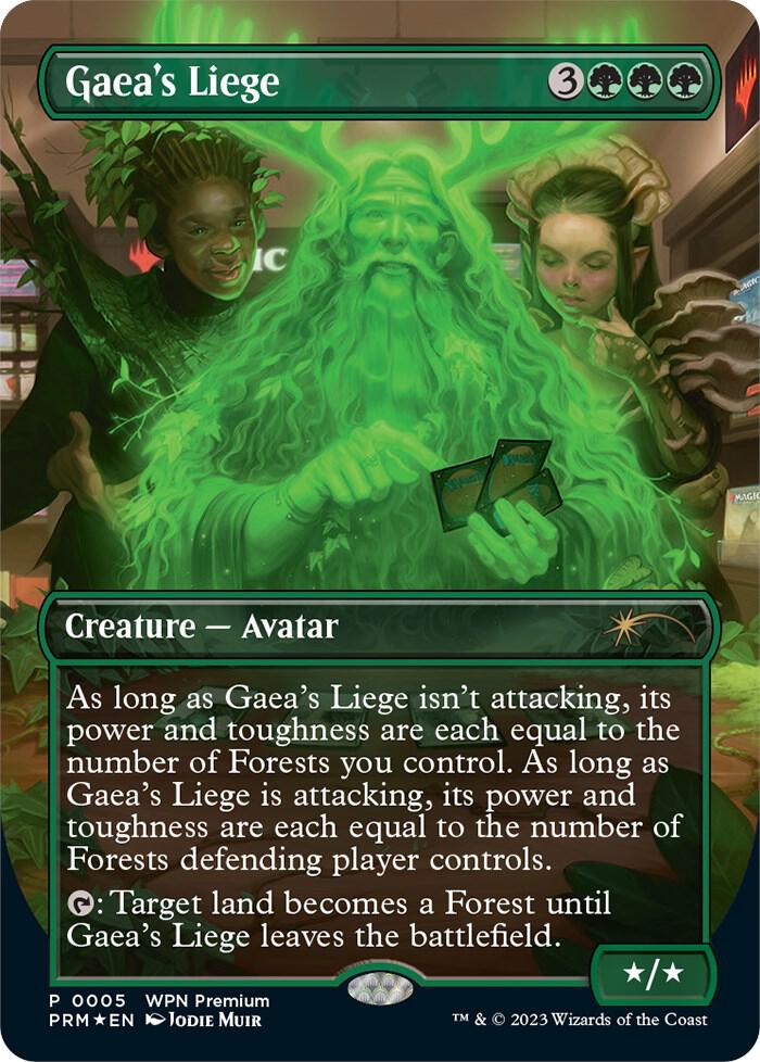 Gaea's Liege 5 (WPN & Gateway Promos)  - Foil | Good Games Adelaide SA