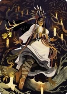 Candlegrove Witch Art Card 76 81 76 (Art Series: Innistrad: Midnight Hunt)  | Good Games Adelaide SA