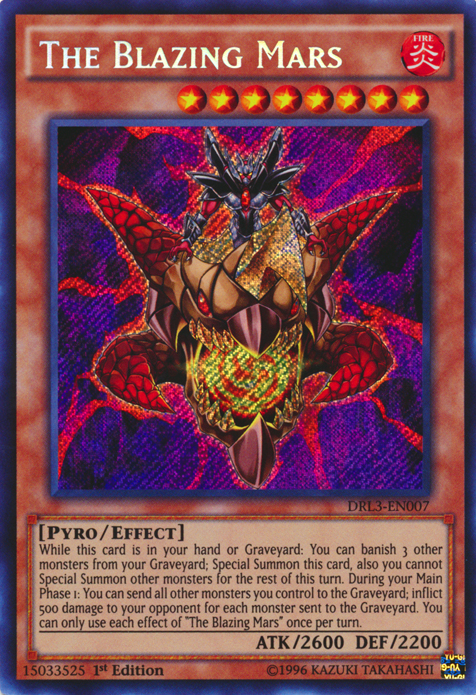 The Blazing Mars [DRL3-EN007] Secret Rare | Good Games Adelaide SA