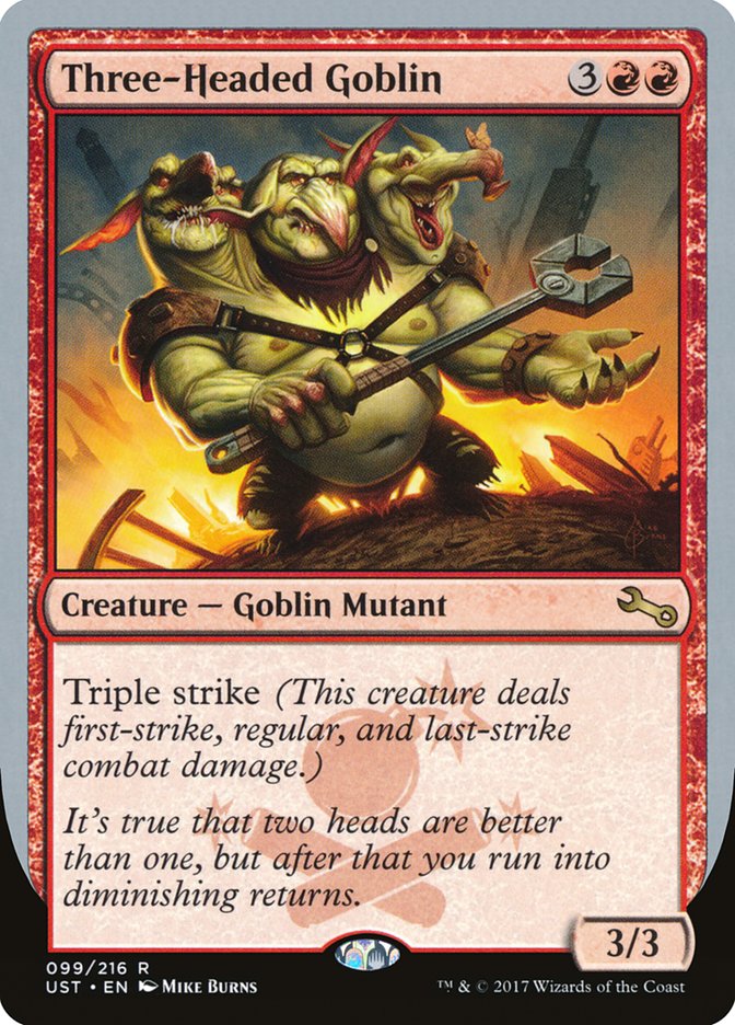 Three-Headed Goblin [Unstable] | Good Games Adelaide SA