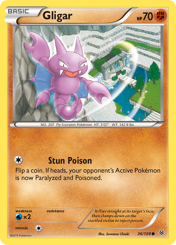 Gligar (36/108) [XY: Roaring Skies] | Good Games Adelaide SA