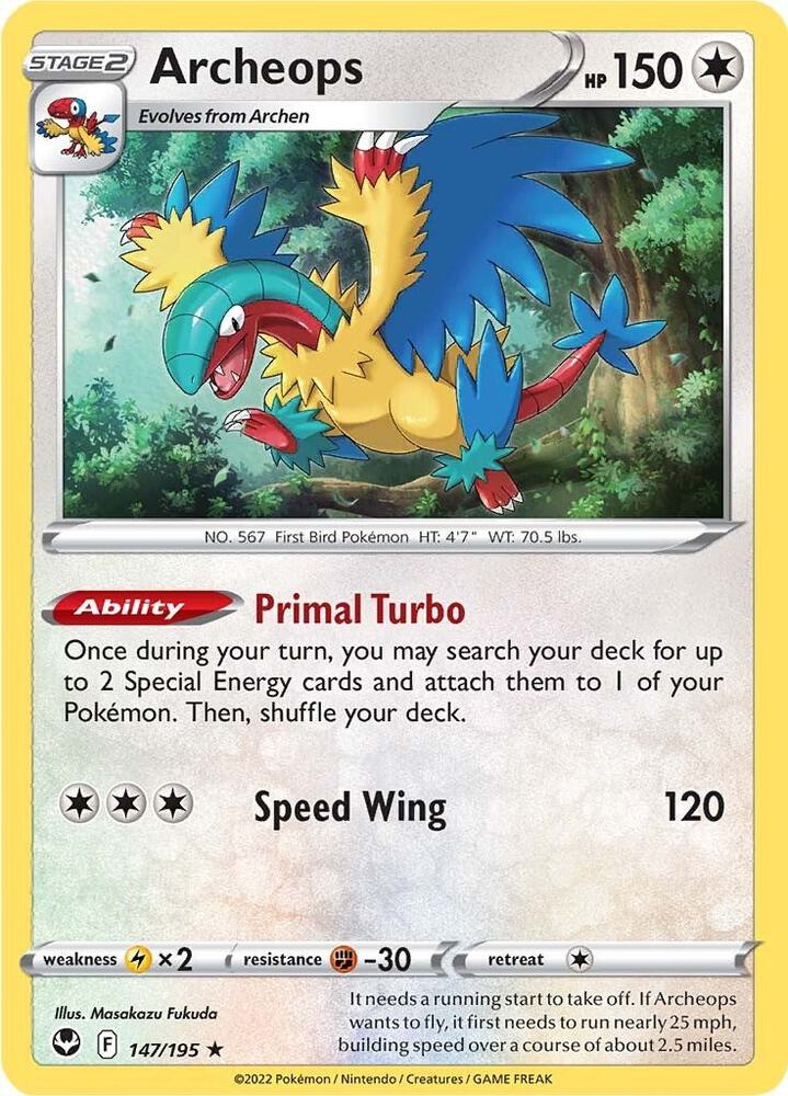 Archeops 147/195 (SWSH12: Silver Tempest)  - Holofoil | Good Games Adelaide SA