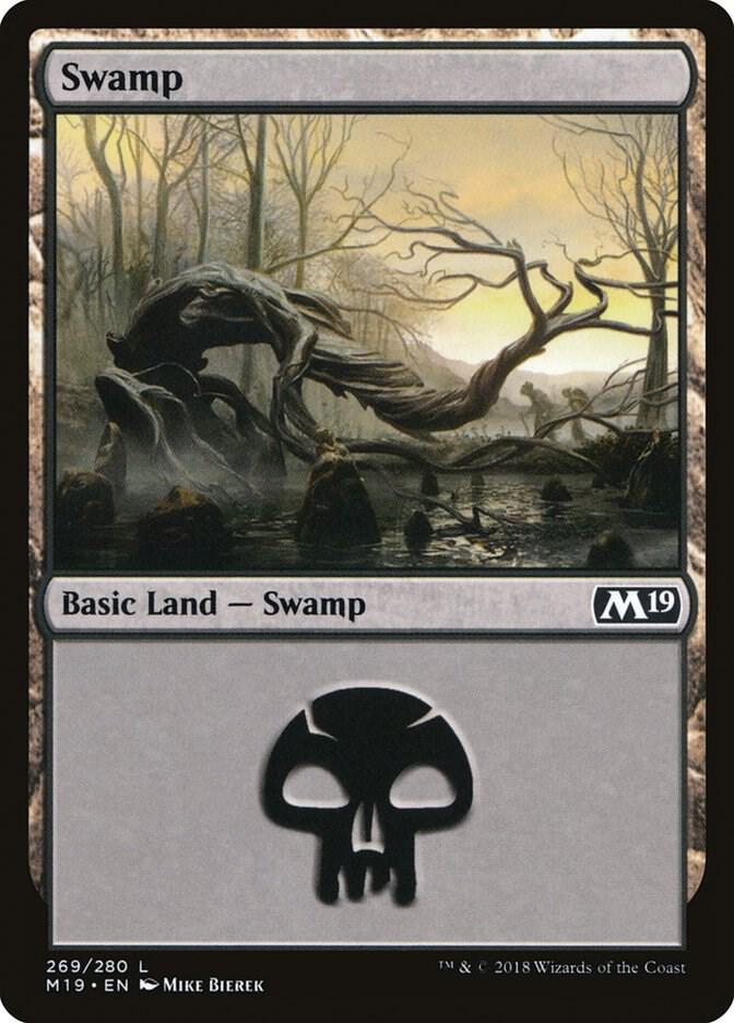 Swamp 269 (Core Set 2019)  - Foil | Good Games Adelaide SA