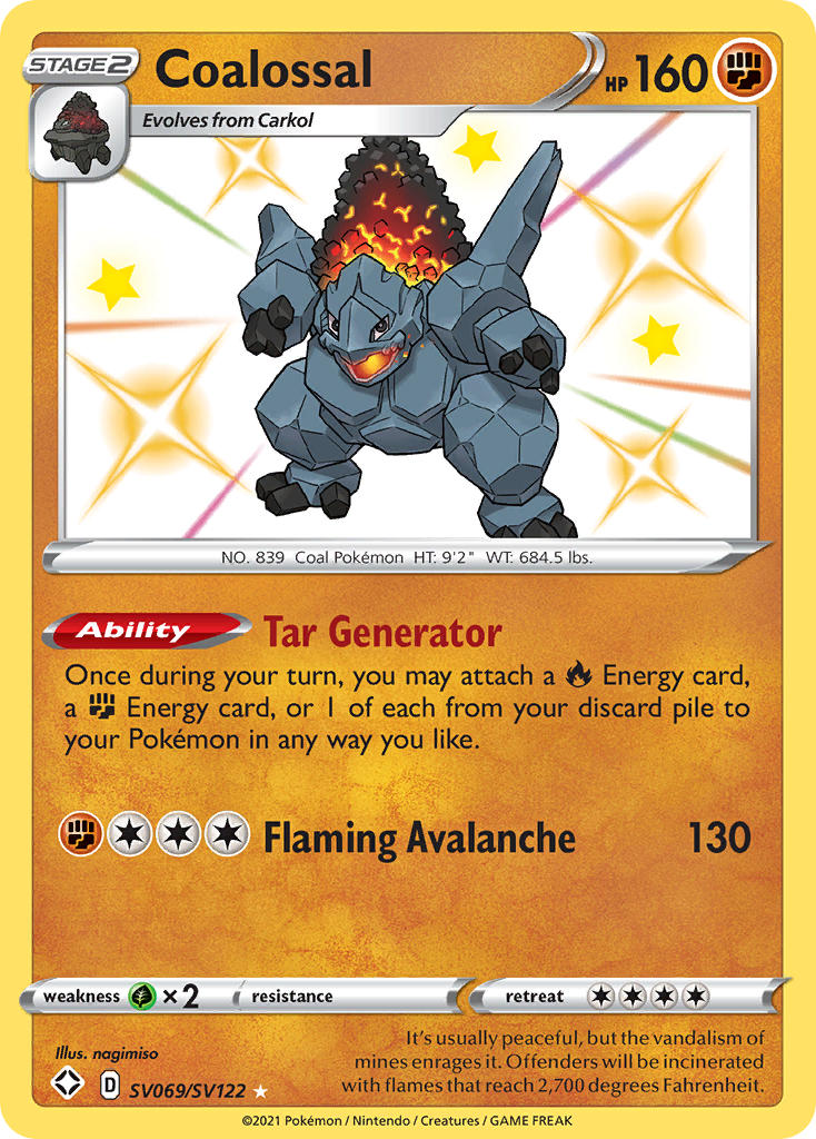 Coalossal (SV069/SV122) [Sword & Shield: Shining Fates] | Good Games Adelaide SA