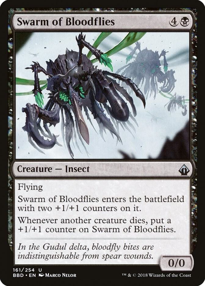 Swarm of Bloodflies 161 (Battlebond)  - Foil | Good Games Adelaide SA