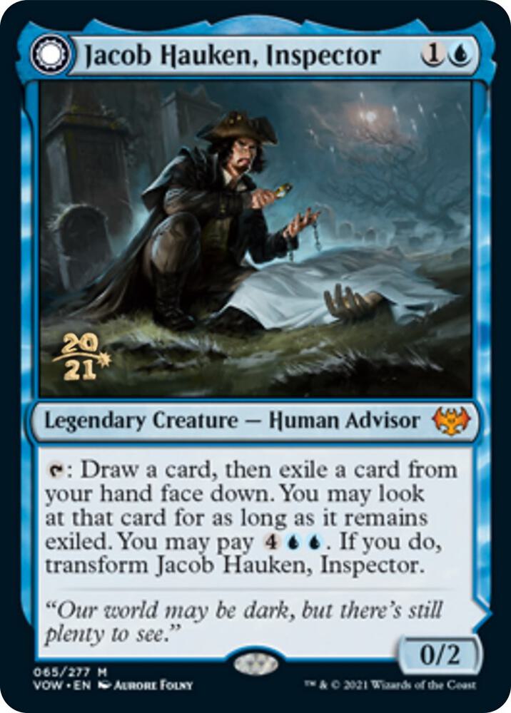 Jacob Hauken Inspector 65 (Prerelease Cards)  - Foil | Good Games Adelaide SA