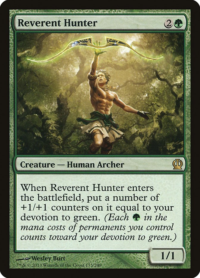 Reverent Hunter 173 (Theros)  - Foil | Good Games Adelaide SA
