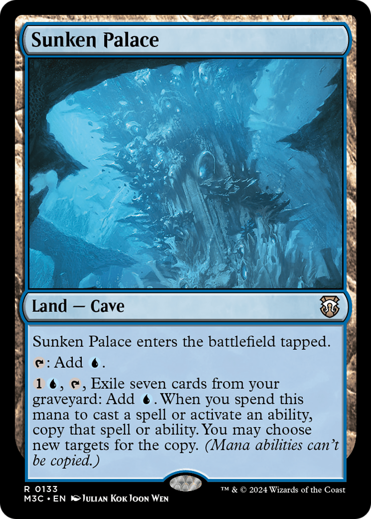 Sunken Palace (Extended Art) (Ripple Foil) [Modern Horizons 3 Commander] | Good Games Adelaide SA
