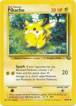 Pikachu (60/64) [Jungle Unlimited] | Good Games Adelaide SA