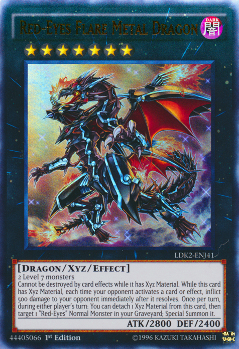 Red-Eyes Flare Metal Dragon [LDK2-ENJ41] Ultra Rare | Good Games Adelaide SA