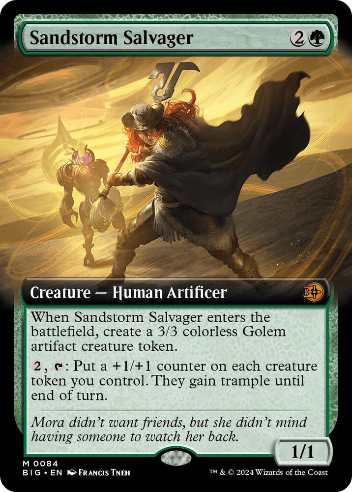 Sandstorm Salvager Extended Art 84 (Outlaws of Thunder Junction: The Big Score)  - Foil | Good Games Adelaide SA