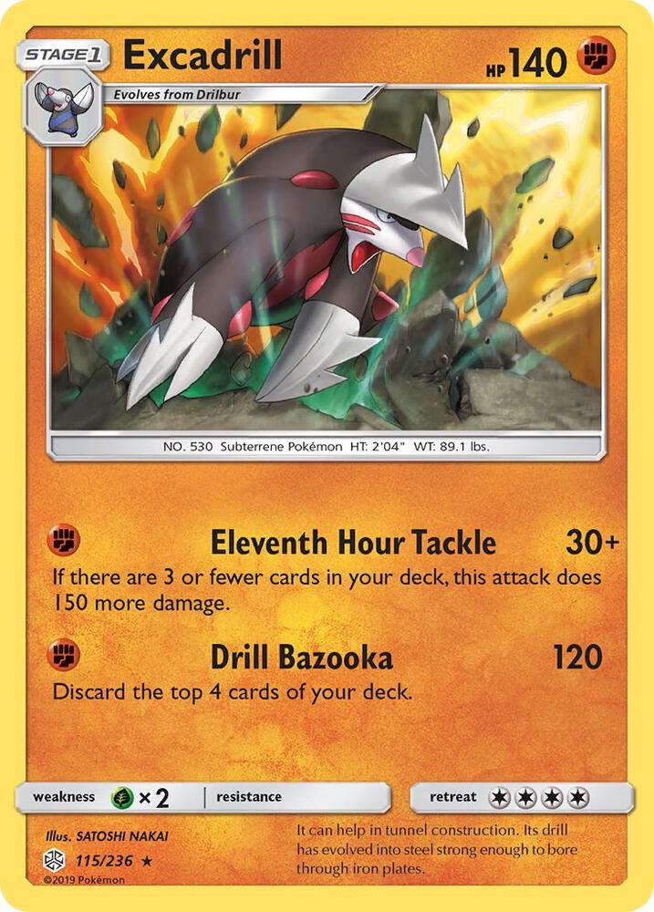 Excadrill 115/236 (SM - Cosmic Eclipse)  - Holofoil | Good Games Adelaide SA