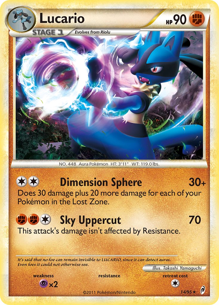 Lucario (14/95) (Theme Deck Exclusive) [HeartGold & SoulSilver: Call of Legends] | Good Games Adelaide SA