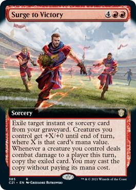 Surge to Victory Extended Art 385 (Commander 2021)  | Good Games Adelaide SA