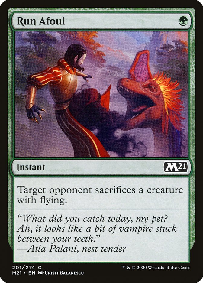 Run Afoul 201 (Core Set 2021)  - Foil | Good Games Adelaide SA