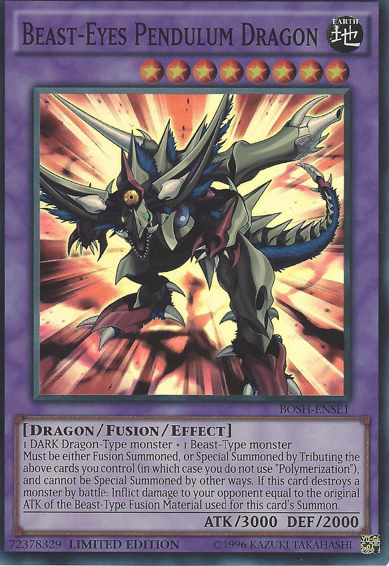 Beast-Eyes Pendulum Dragon [BOSH-ENSE1] Super Rare | Good Games Adelaide SA