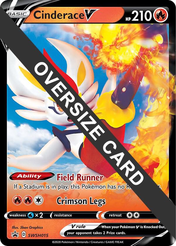 Cinderace V SWSH015 SWSH015 (Jumbo Cards)  - Holofoil | Good Games Adelaide SA