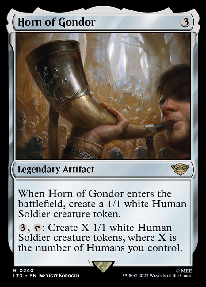 Horn of Gondor 240 (Universes Beyond: The Lord of the Rings: Tales of Middle-earth)  - Foil | Good Games Adelaide SA