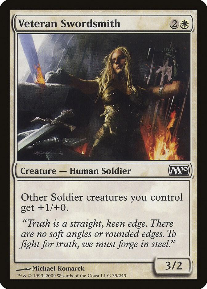 Veteran Swordsmith 39/249 (Magic 2010 (M10))  - Foil | Good Games Adelaide SA