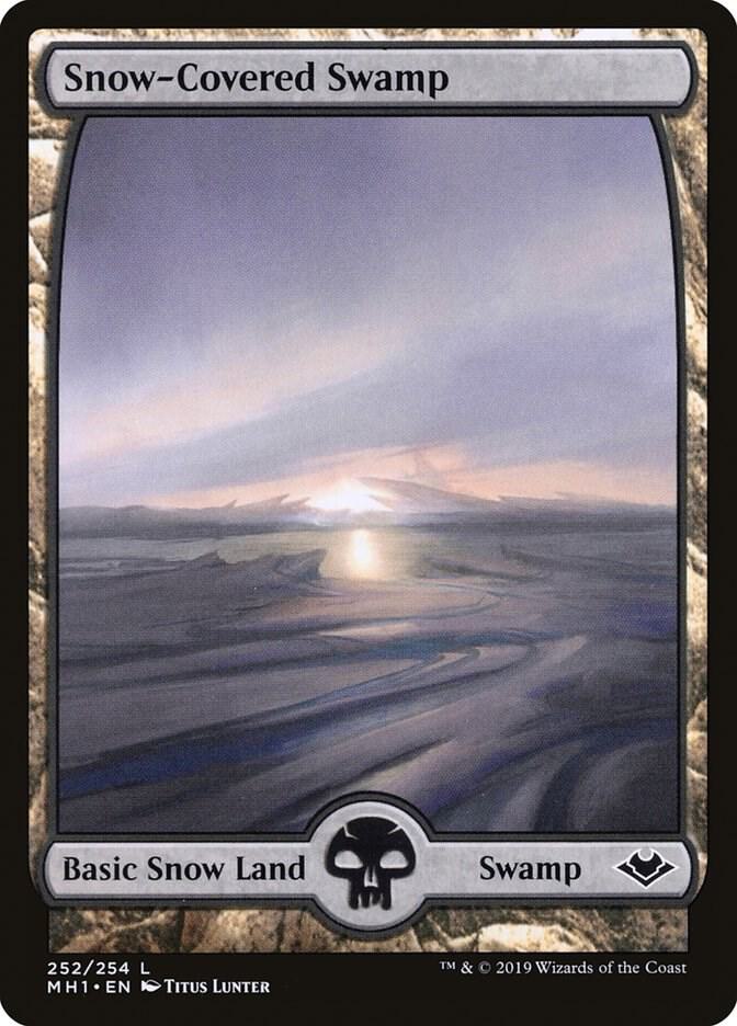 Snow-Covered Swamp 252 (Modern Horizons)  | Good Games Adelaide SA