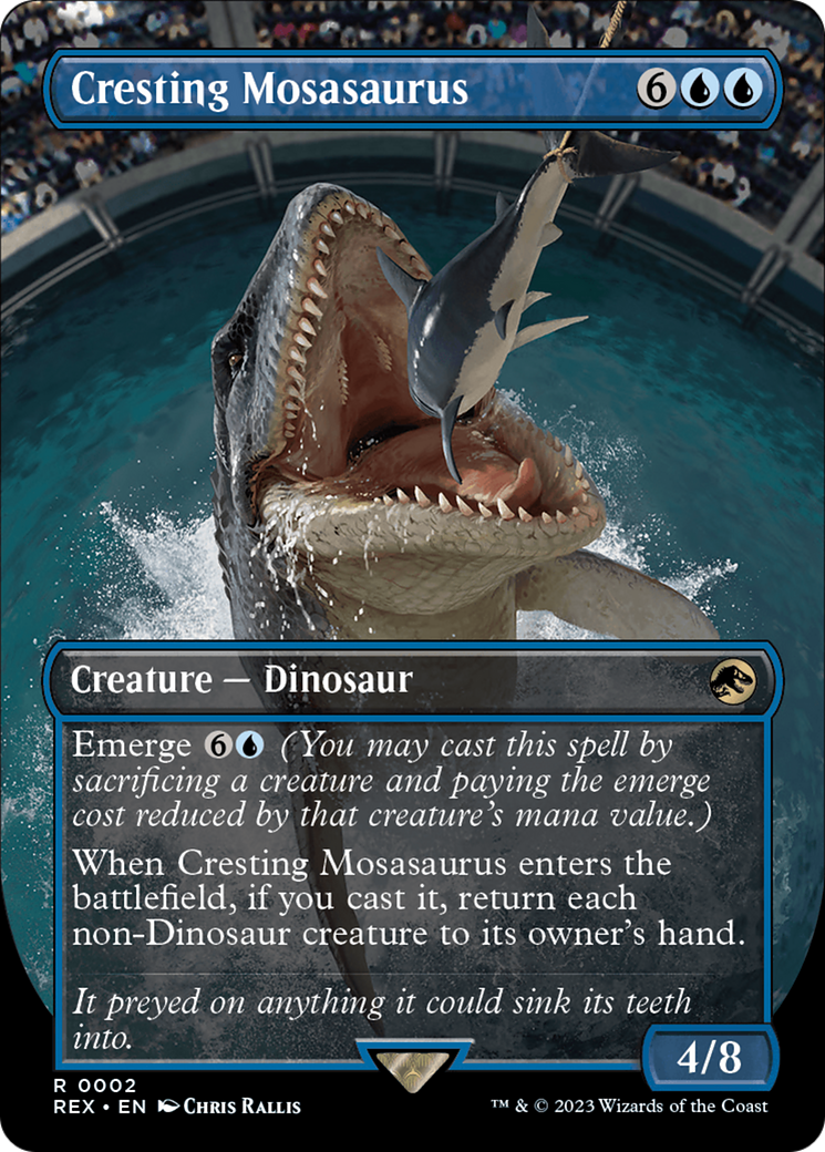 Cresting Mosasaurus (Borderless) [Jurassic World Collection] | Good Games Adelaide SA