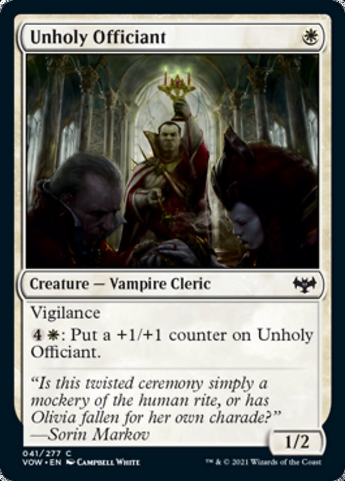 Unholy Officiant [Innistrad: Crimson Vow] | Good Games Adelaide SA