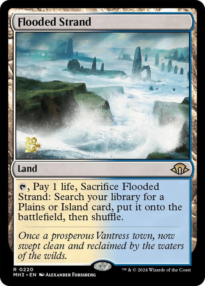 Flooded Strand 220 (Prerelease Cards)  - Foil | Good Games Adelaide SA