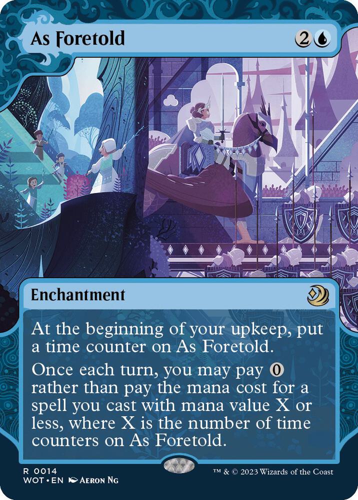 As Foretold 14 (Wilds of Eldraine: Enchanting Tales)  - Foil | Good Games Adelaide SA
