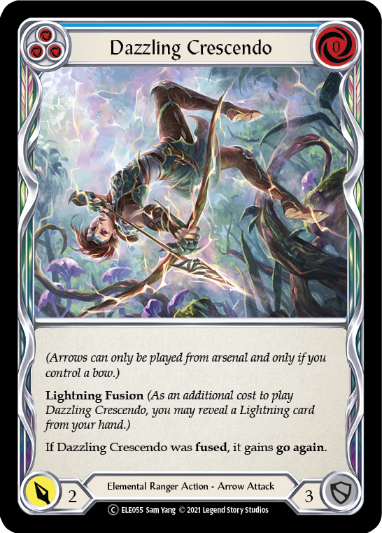 Dazzling Crescendo (Blue) [U-ELE055] Unlimited Rainbow Foil | Good Games Adelaide SA