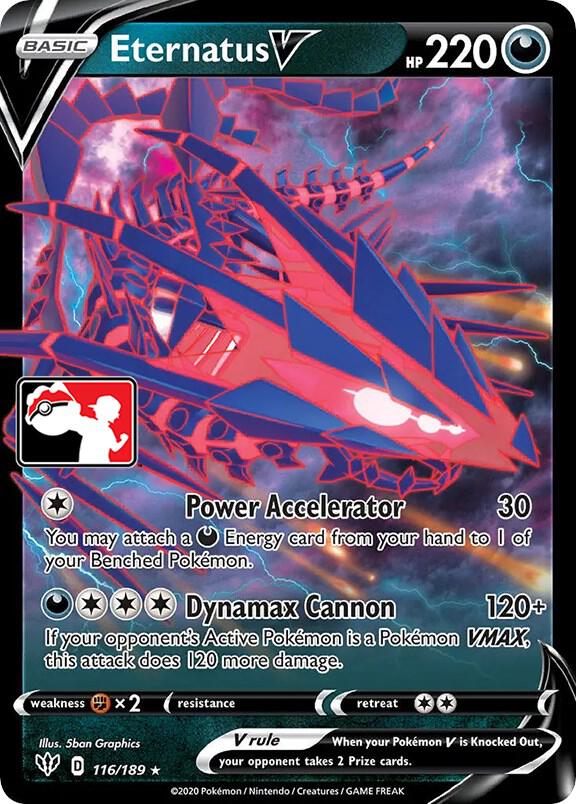 Eternatus V 116/189 (Prize Pack Series Cards)  - Holofoil | Good Games Adelaide SA