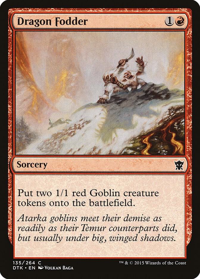 Dragon Fodder 135 (Dragons of Tarkir)  - Foil | Good Games Adelaide SA