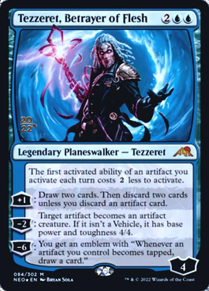 Tezzeret, Betrayer of Flesh [Kamigawa: Neon Dynasty Prerelease Promos] | Good Games Adelaide SA