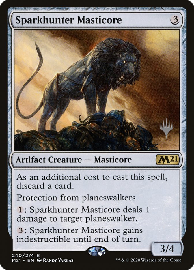 Sparkhunter Masticore (Promo Pack) [Core Set 2021 Promos] | Good Games Adelaide SA