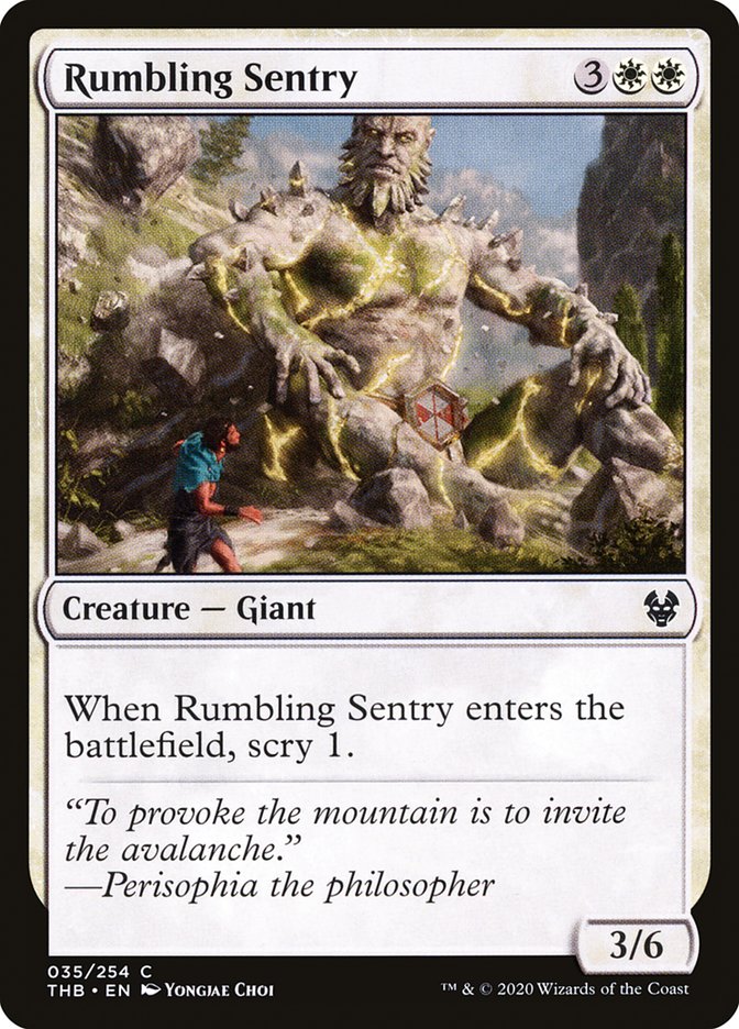 Rumbling Sentry 35 (Theros Beyond Death)  - Foil | Good Games Adelaide SA