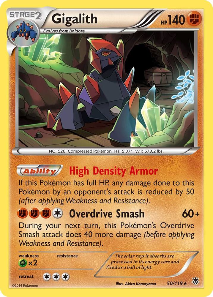 Gigalith 50/119 (XY - Phantom Forces)  - Holofoil | Good Games Adelaide SA