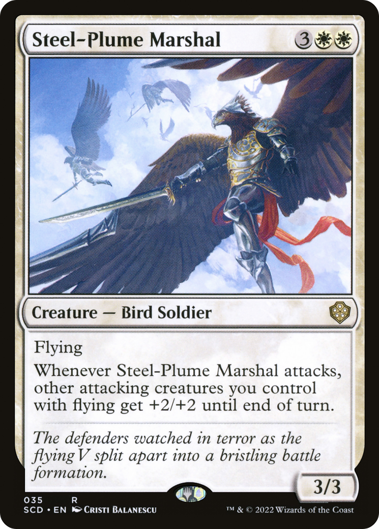 Steel-Plume Marshal [Starter Commander Decks] | Good Games Adelaide SA