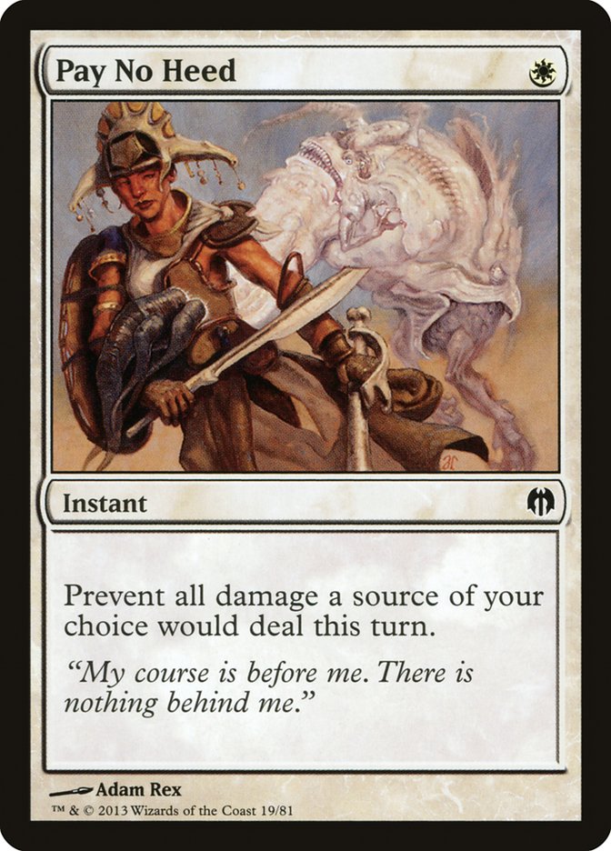 Pay No Heed [Duel Decks: Heroes vs. Monsters] | Good Games Adelaide SA