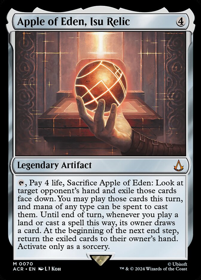 Apple of Eden, Isu Relic 70 (Universes Beyond: Assassin's Creed)  - Foil | Good Games Adelaide SA