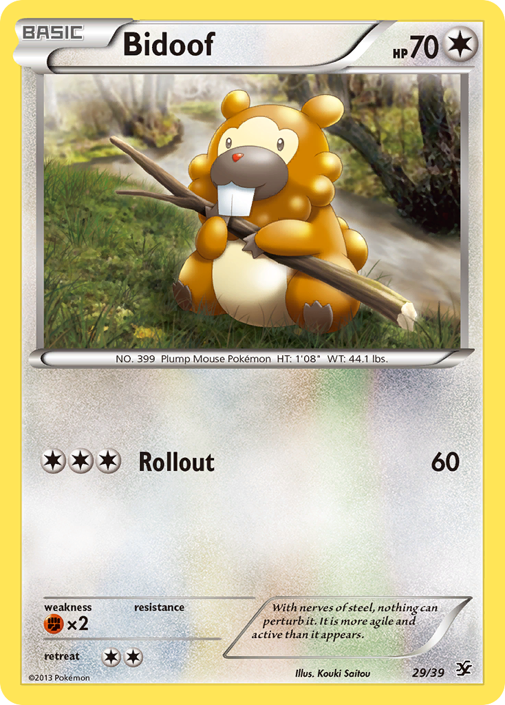 Bidoof (29/39) [XY: Kalos Starter Set] | Good Games Adelaide SA