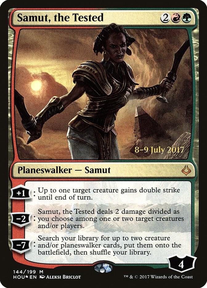 Samut the Tested 144 (Prerelease Cards)  - Foil | Good Games Adelaide SA