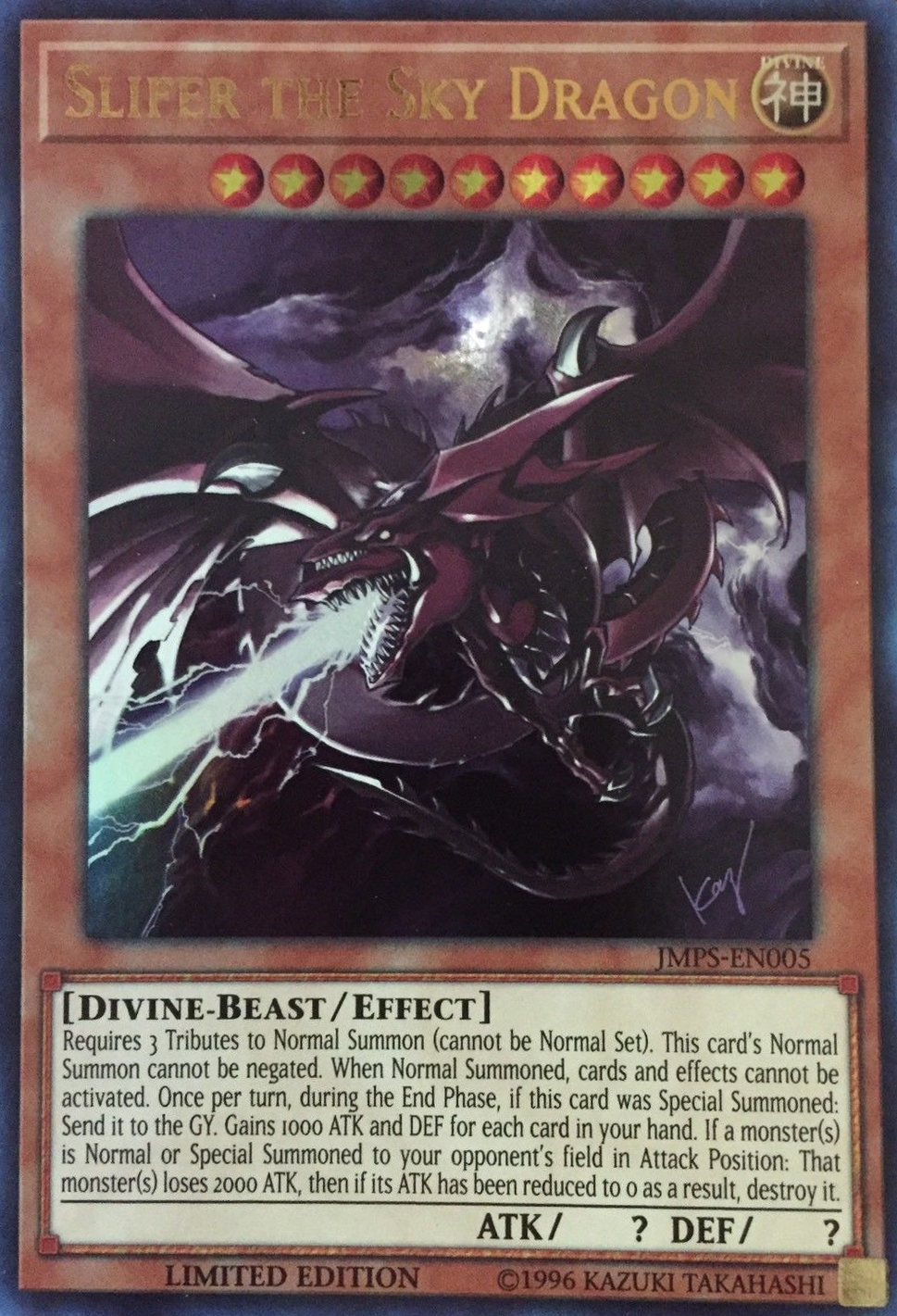 Slifer the Sky Dragon [JMPS-EN005] Ultra Rare | Good Games Adelaide SA