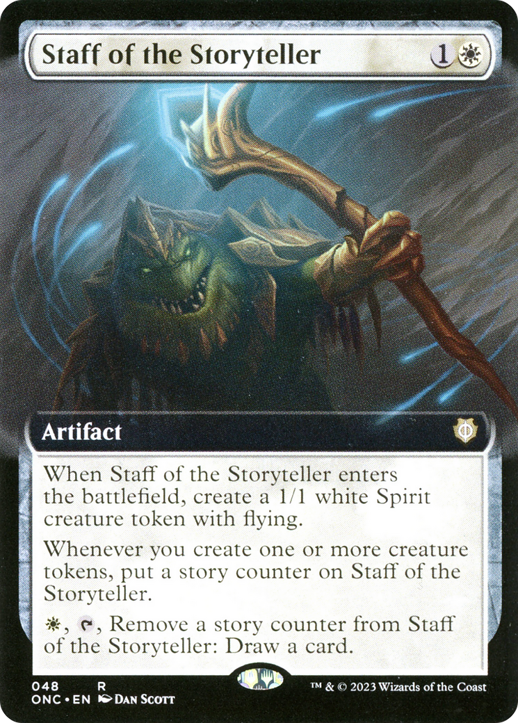 Staff of the Storyteller (Extended Art) [Phyrexia: All Will Be One Commander] | Good Games Adelaide SA