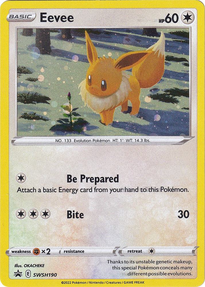 Eevee SWSH190 (SWSH: Sword & Shield Promo Cards)  - Holofoil | Good Games Adelaide SA