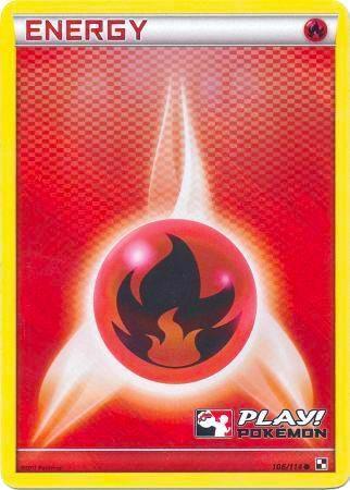 Fire Energy 106 114 Play Pokemon 106/114 (League & Championship Cards)  - Holofoil | Good Games Adelaide SA