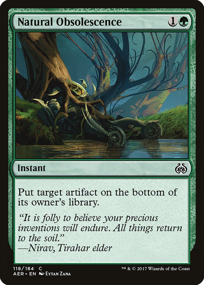 Natural Obsolescence 118 (Aether Revolt)  - Foil | Good Games Adelaide SA