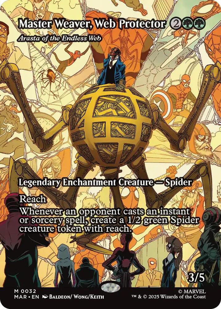 Master Weaver Web Protector Arasta of the Endless Web Borderless 32 ()  - Foil | Good Games Adelaide SA