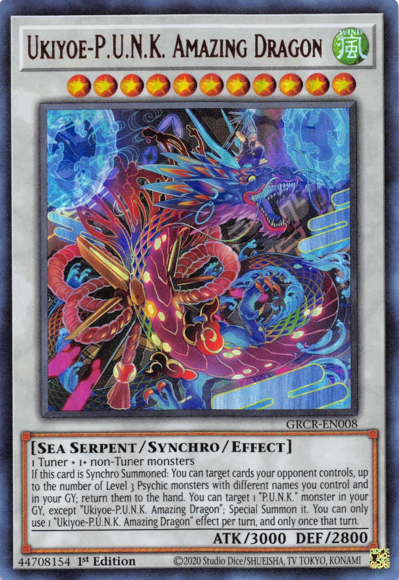 Ukiyoe-P.U.N.K. Amazing Dragon [GRCR-EN008] Ultra Rare | Good Games Adelaide SA