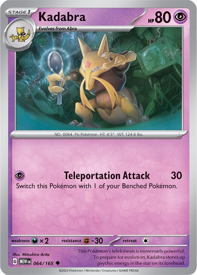 Kadabra 064/165 (SV: Scarlet & Violet 151)  | Good Games Adelaide SA